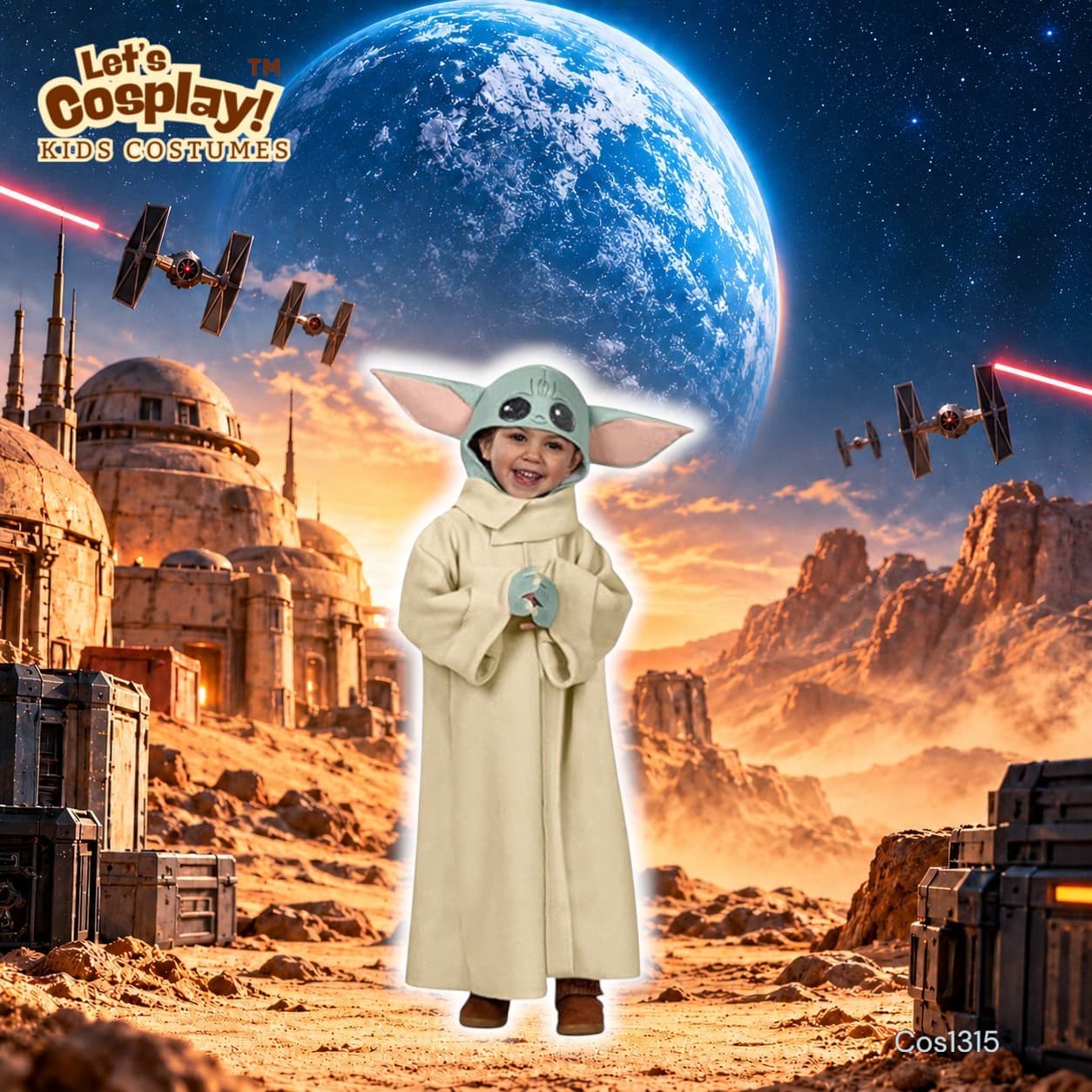 兒童星球大戰尤達寶寶 Baby Yoda 古古角色扮演服｜World Book Day 萬聖節｜COS1315