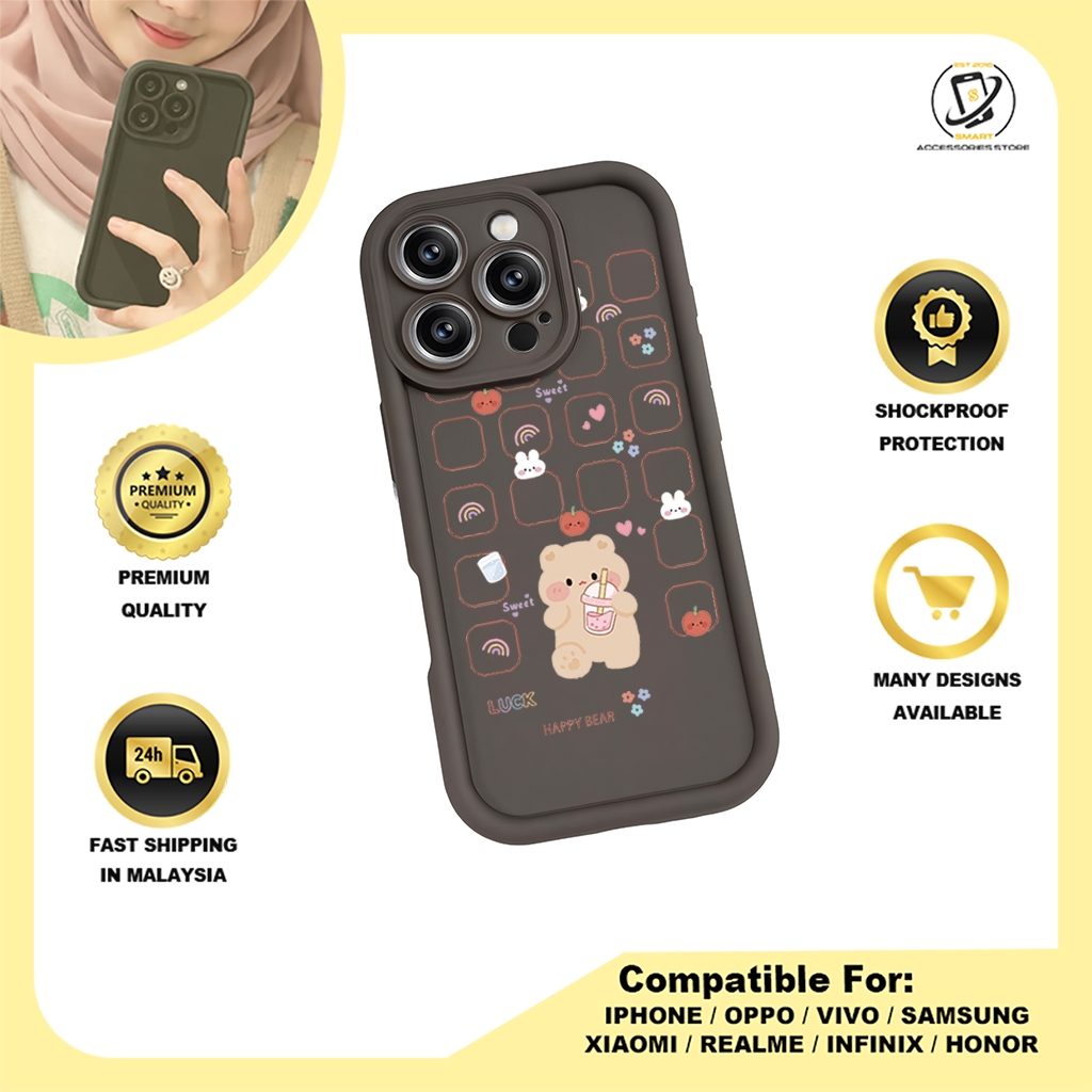 TPU DESIGN CASE PHONE FOR OPPO - DESIGN BEAR H