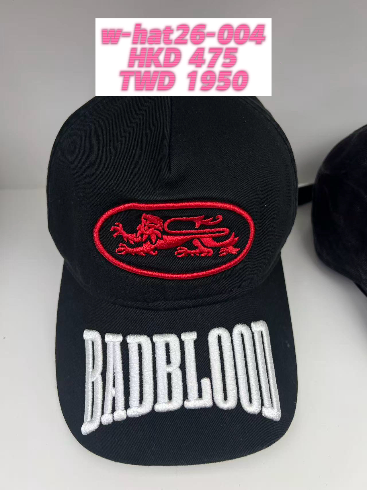 BADBLOOOD直播限時優惠 [w-hat26-004] Mystic Capsule Vintage Ball Cap - Black