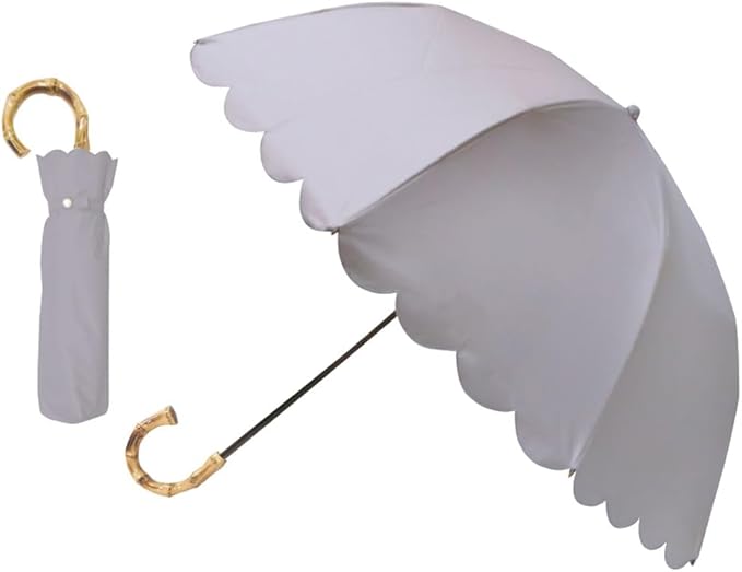 日本 Pink Trick 扇形兩節摺疊傘（晴雨兼用）