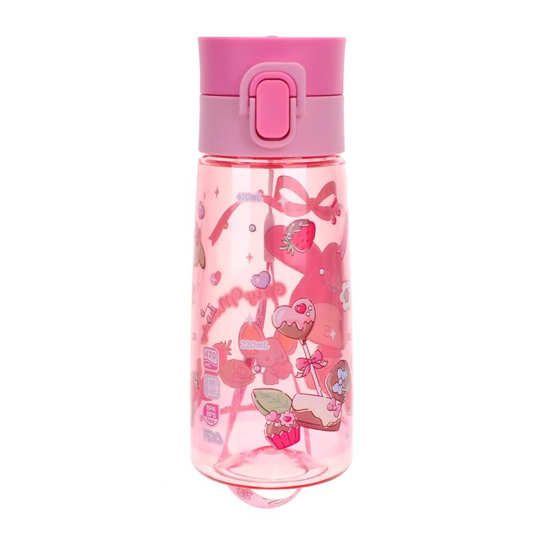 My Melody 470ml BPA & BPS Free Water Bottle with Strap 膠水樽連手繩