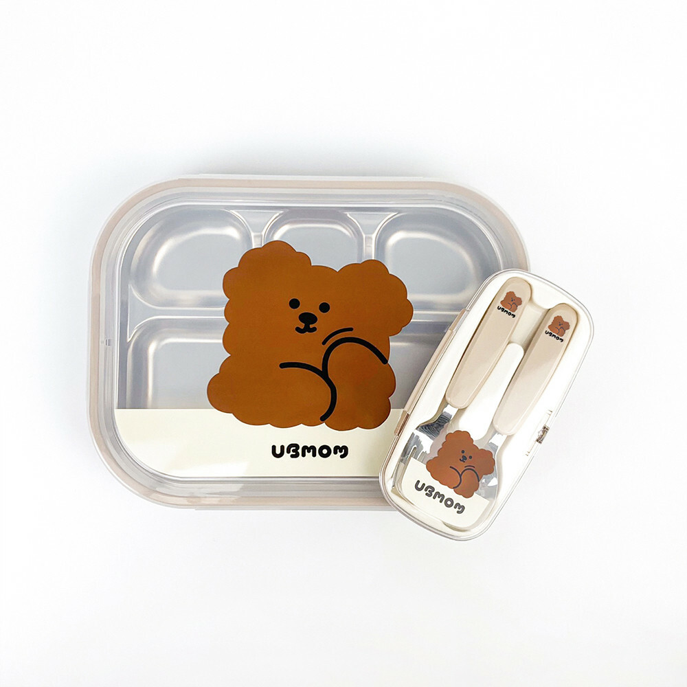 UBMOM 不銹鋼餐盒- 朱古力Mong狗