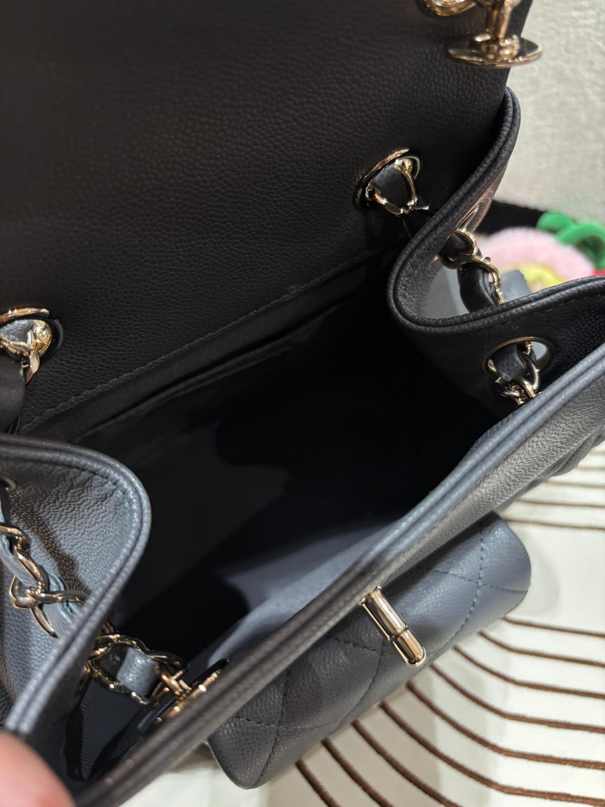 Chanel Duma Backpack AS4398 灰色荔枝牛皮 100%Authentic, 99%New ✅晶片✅Dust bag✅Box