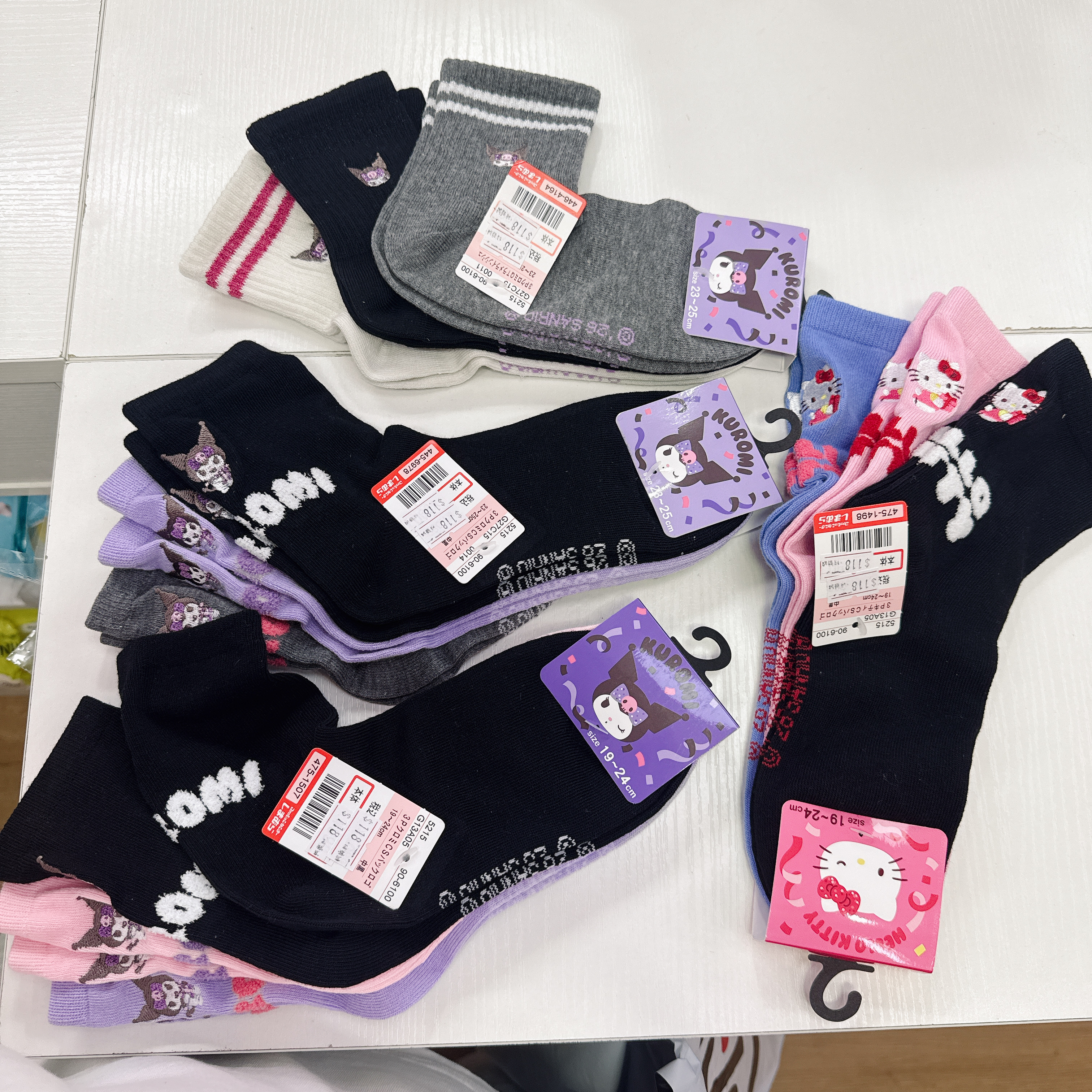 日本限定版Sanrio襪套裝 一套三對