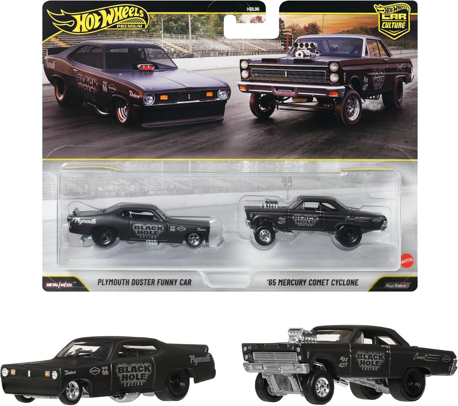 【預訂】Hot Wheels Premium 1/64 Car Culture 2-Pack｜McLaren F1 GTR & McLaren P1 GTR ｜ Plymouth Duster Funny Car & '65 Mercury Comet Cyclone｜Porsche 930 & Quadra Turbo-R V-Tech ｜【日版】