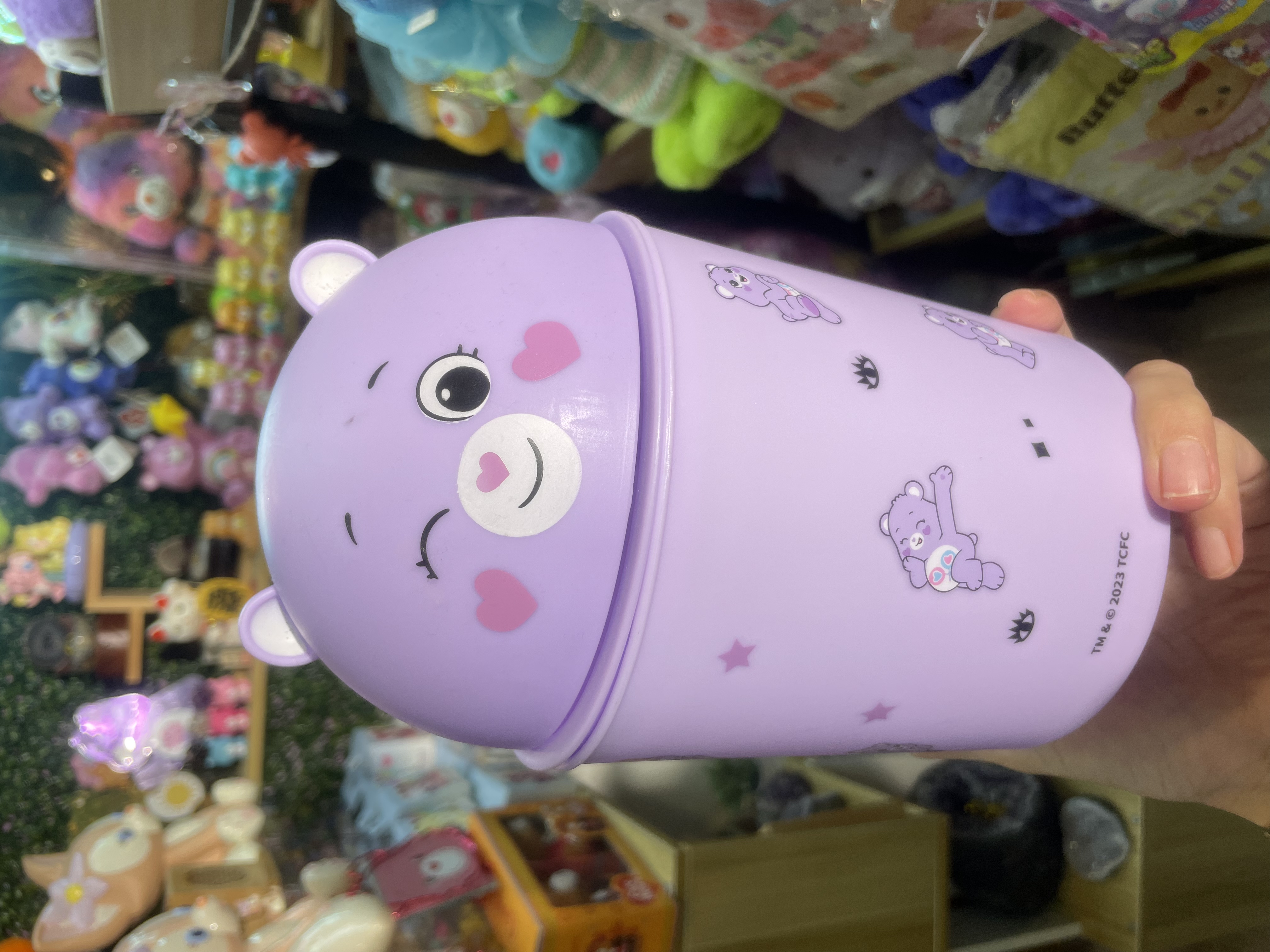 減價品🌈粉紅熊造型垃圾桶🐻