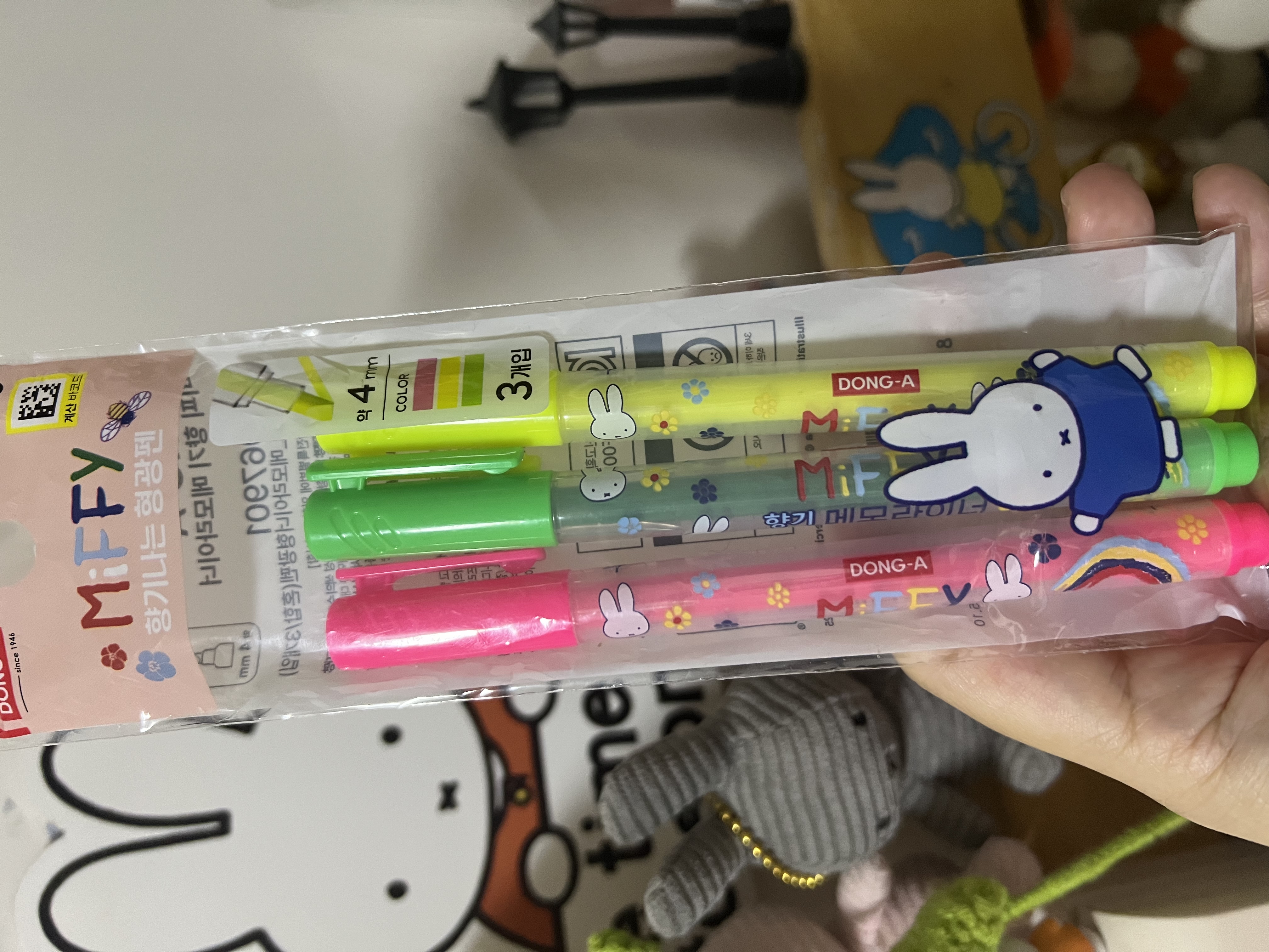 韓國miffy螢光筆