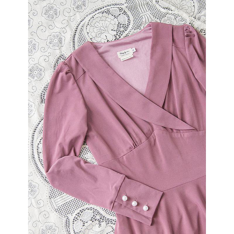 (Last XS) 1940s War Time Romance Swing Dress (FM076)
