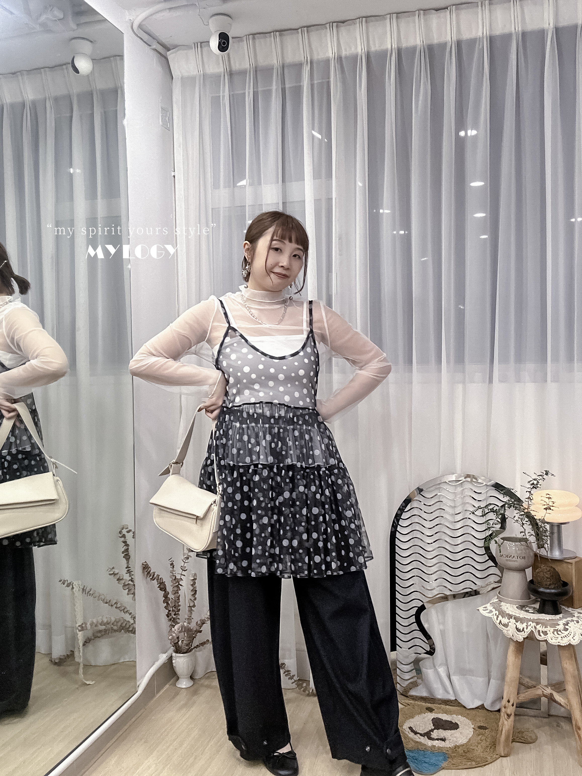 Sun Shine 活力感～波點外搭連身裙 BY0002