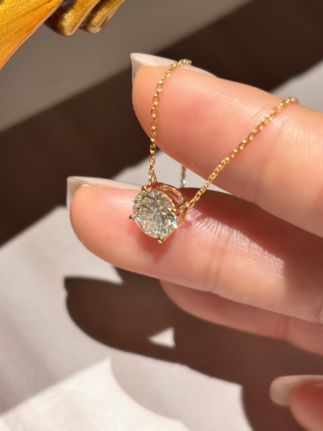 18K Lab Diamond Necklace