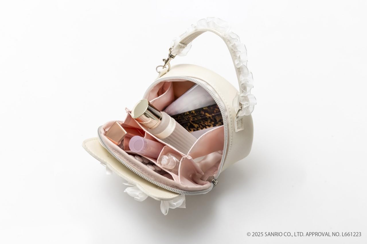 🎀【預訂】Hello Kitty x BRILMY 珍珠白化妝包