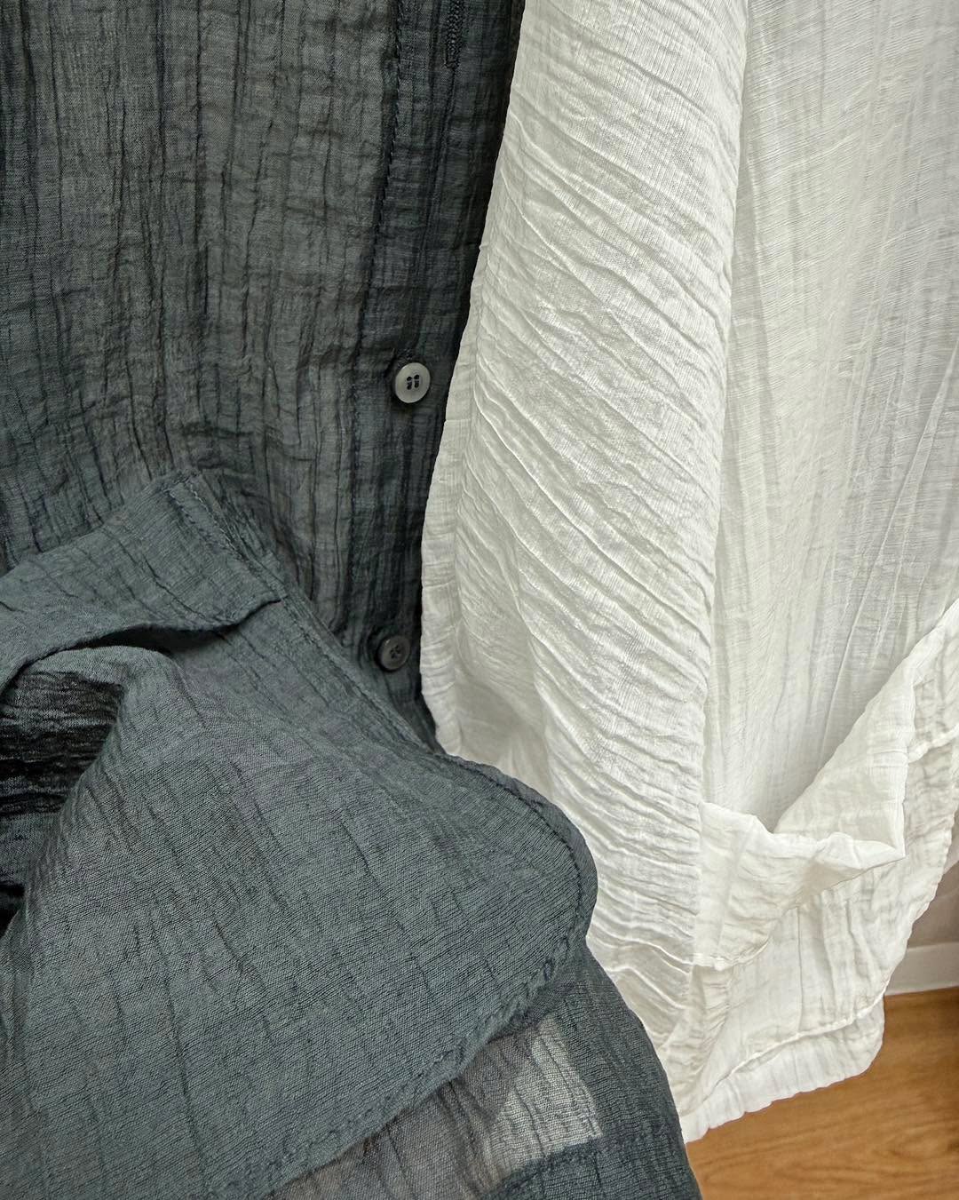 可束腳中袖皺皺恤衫外套