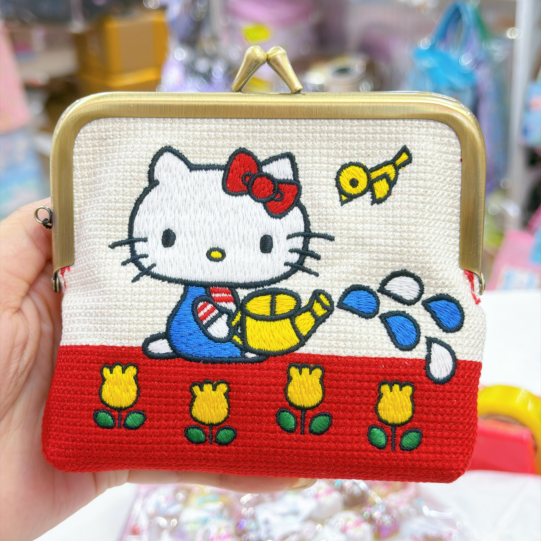 日本直送日本版Hello Kitty刺繡散銀包括