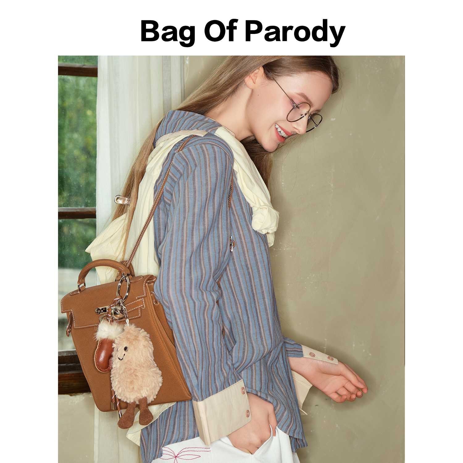 Bag Of Parody KELLY  真皮后背包✨