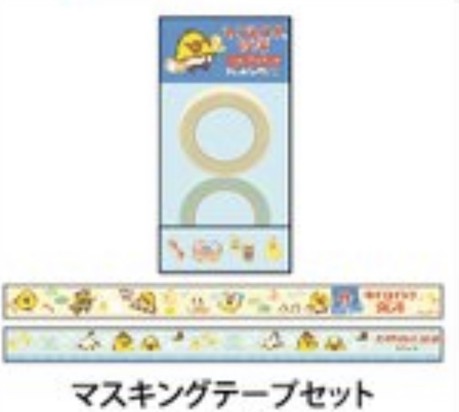 日本限定 小雞POPUP店 之小雞錢湯 - 紙膠帶2卷SET(全1款)