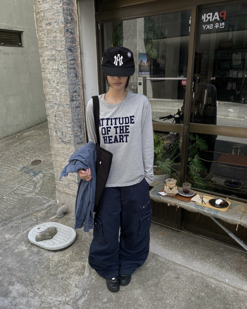 Cotton Wide-Leg Cargo Pants(Unisex)