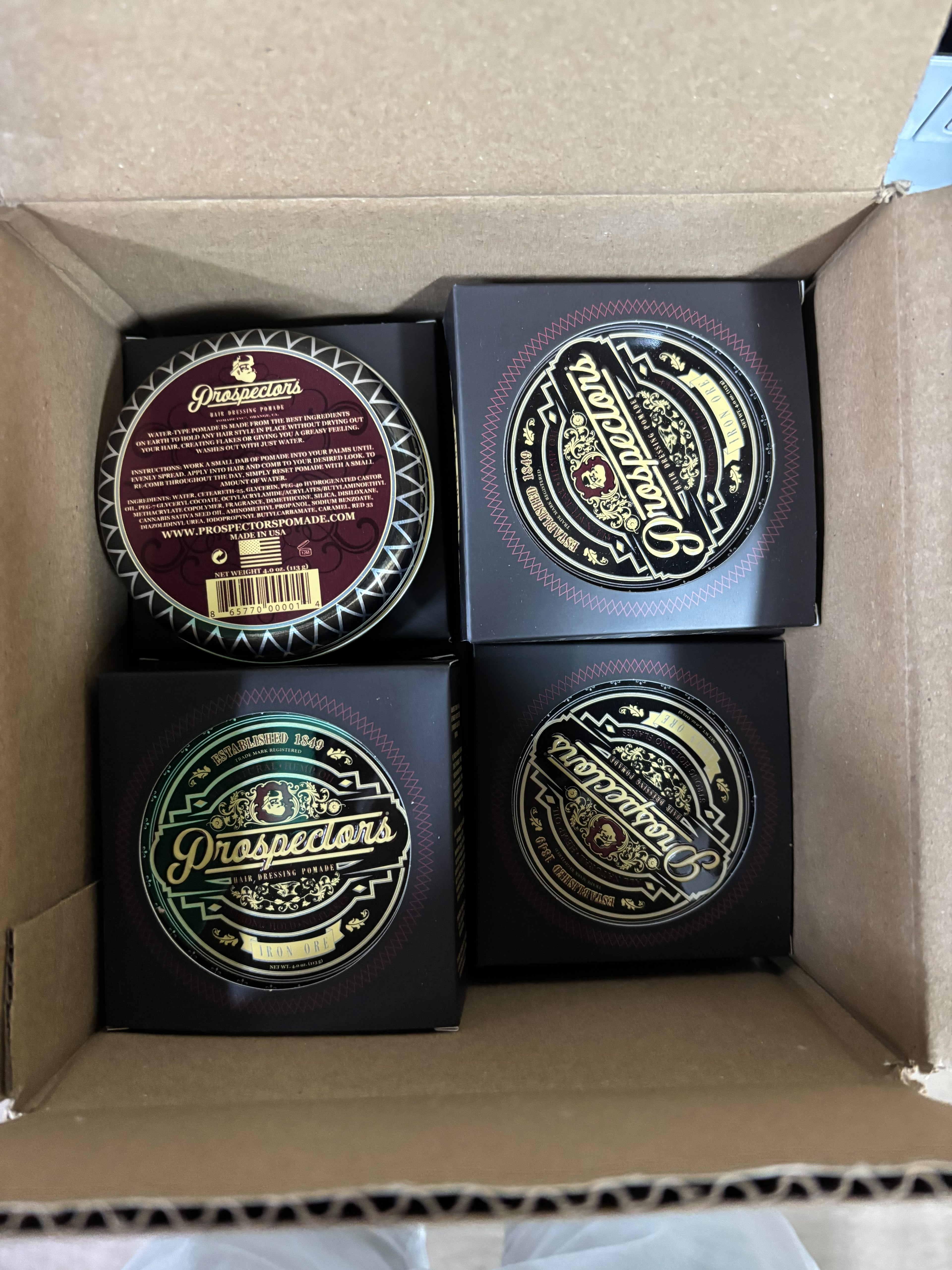 Prospectors Iron Ore Pomade 高定型力髮油 (4Oz)
