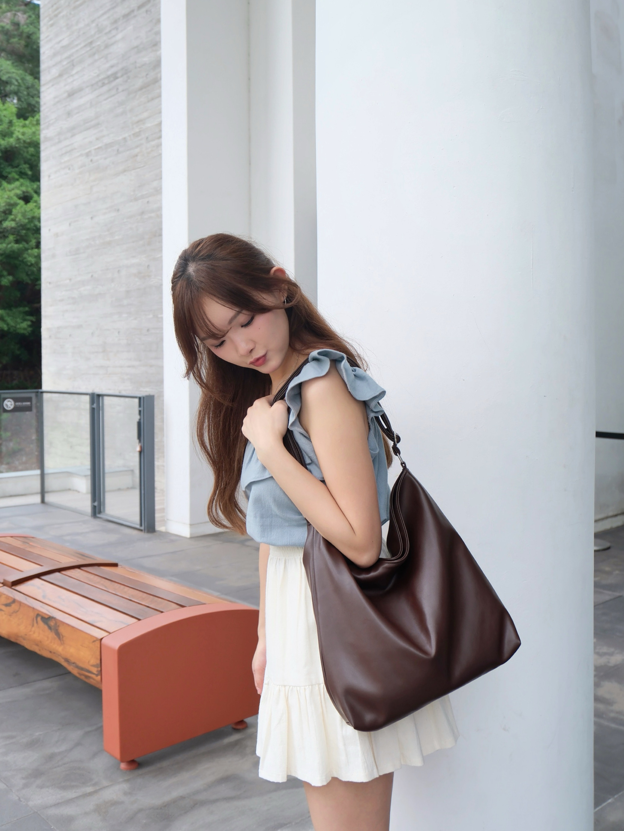 ♡︎TH - 自家仿皮Hobo bag L