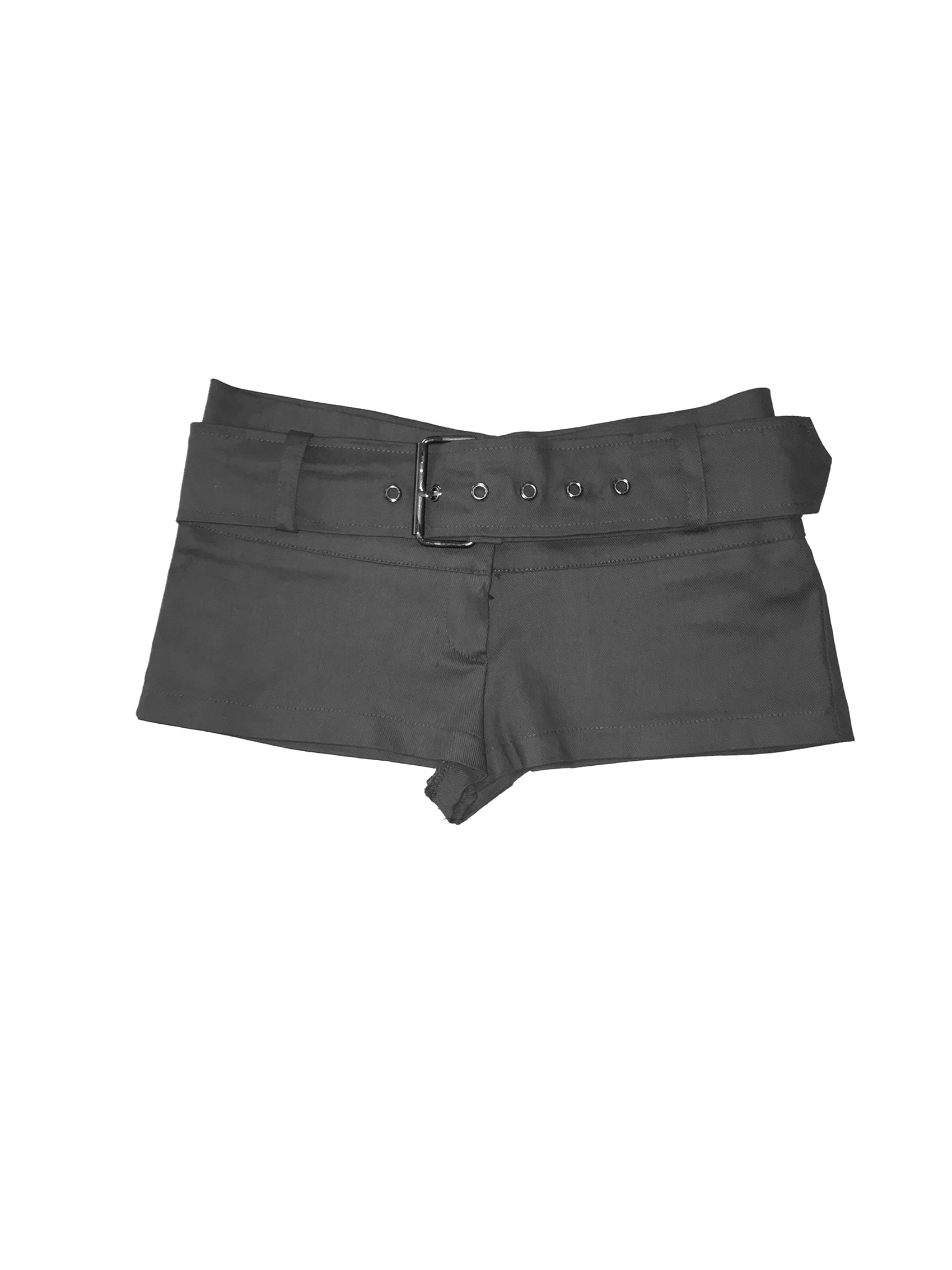Low Rise Belted Micro Shorts
