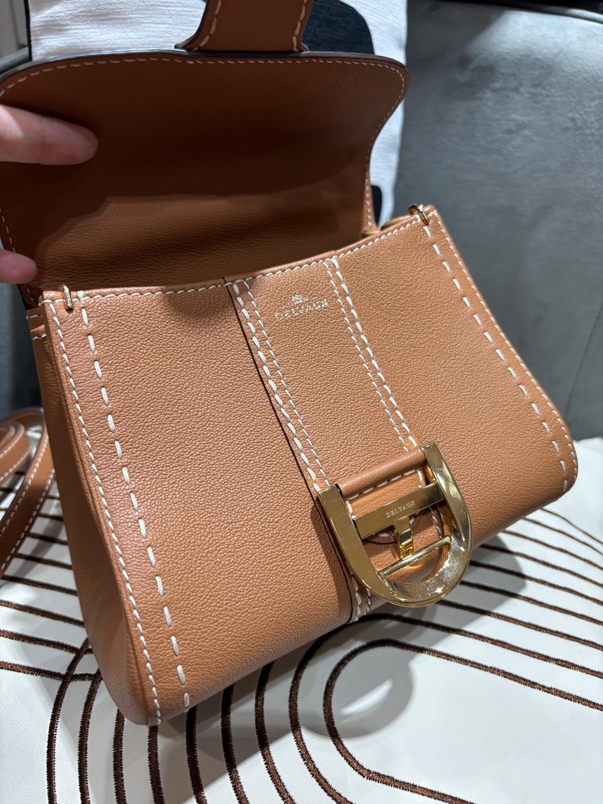 Delvaux Brillant Mini Surpiqué rodeo calfskin 100%Authentic ,98%new✅dust bag  