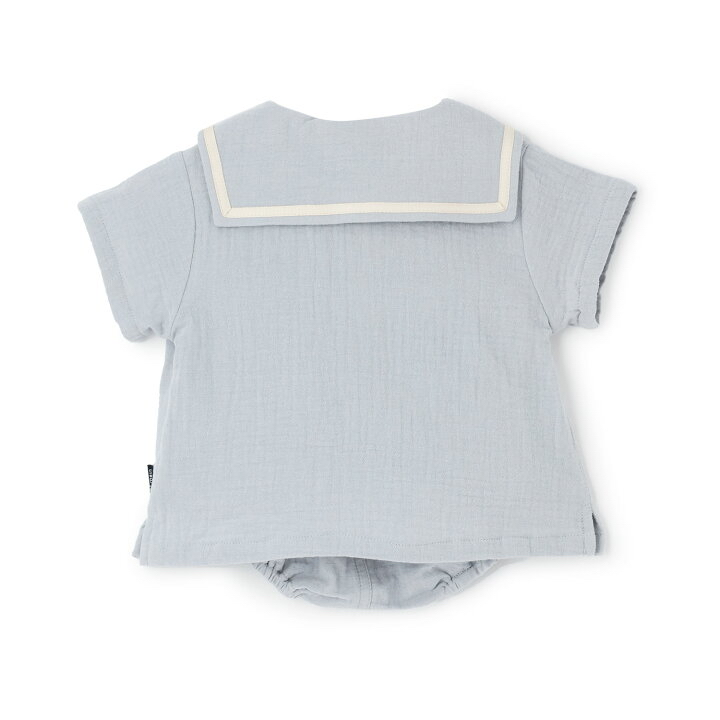 🇯🇵預訂 日本直送🇯🇵Petit Main三色水手領純棉紗短袖上衣燈籠褲套裝