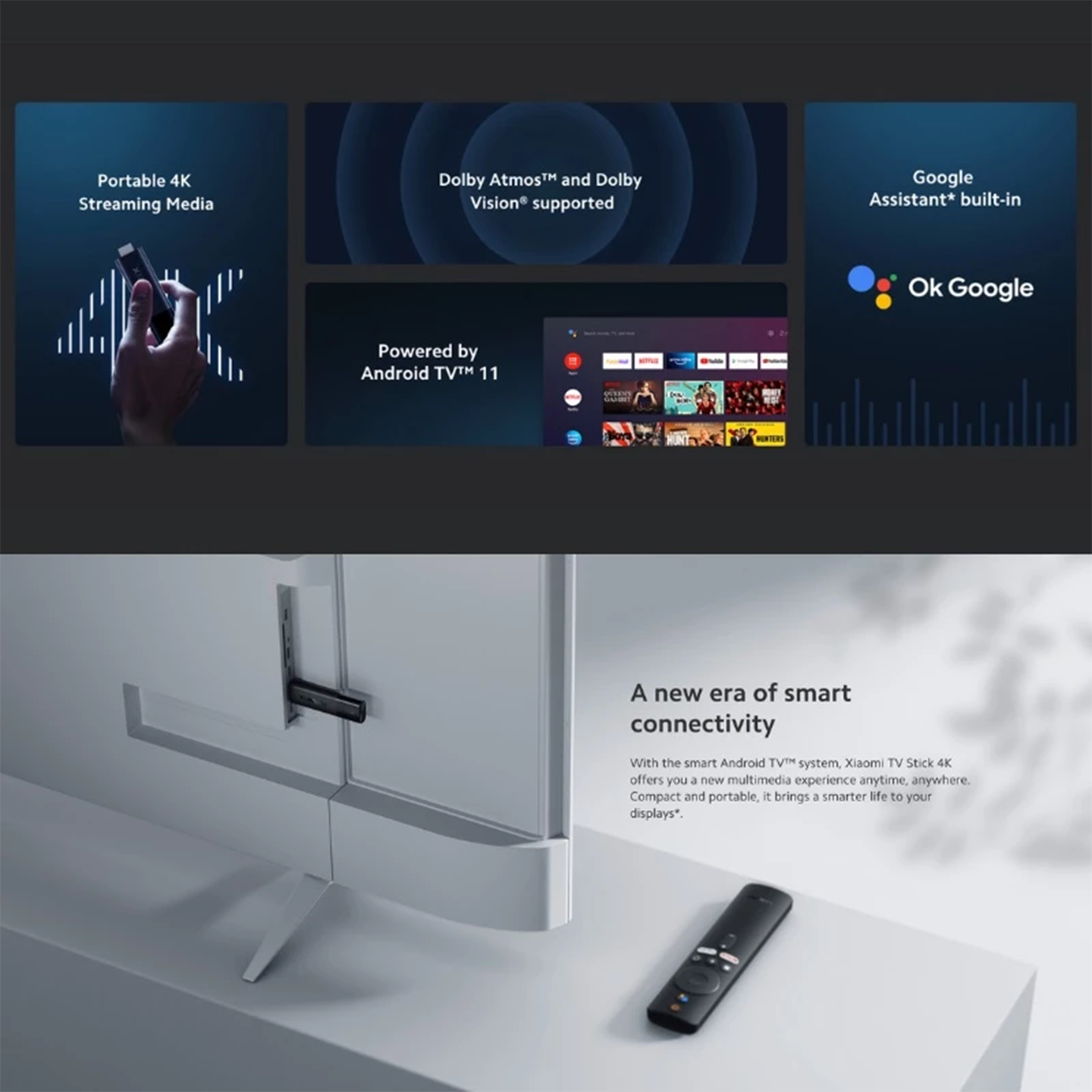 Xiaomi Mi TV Stick Portable 1080p Android TV (PFJ4098EU)