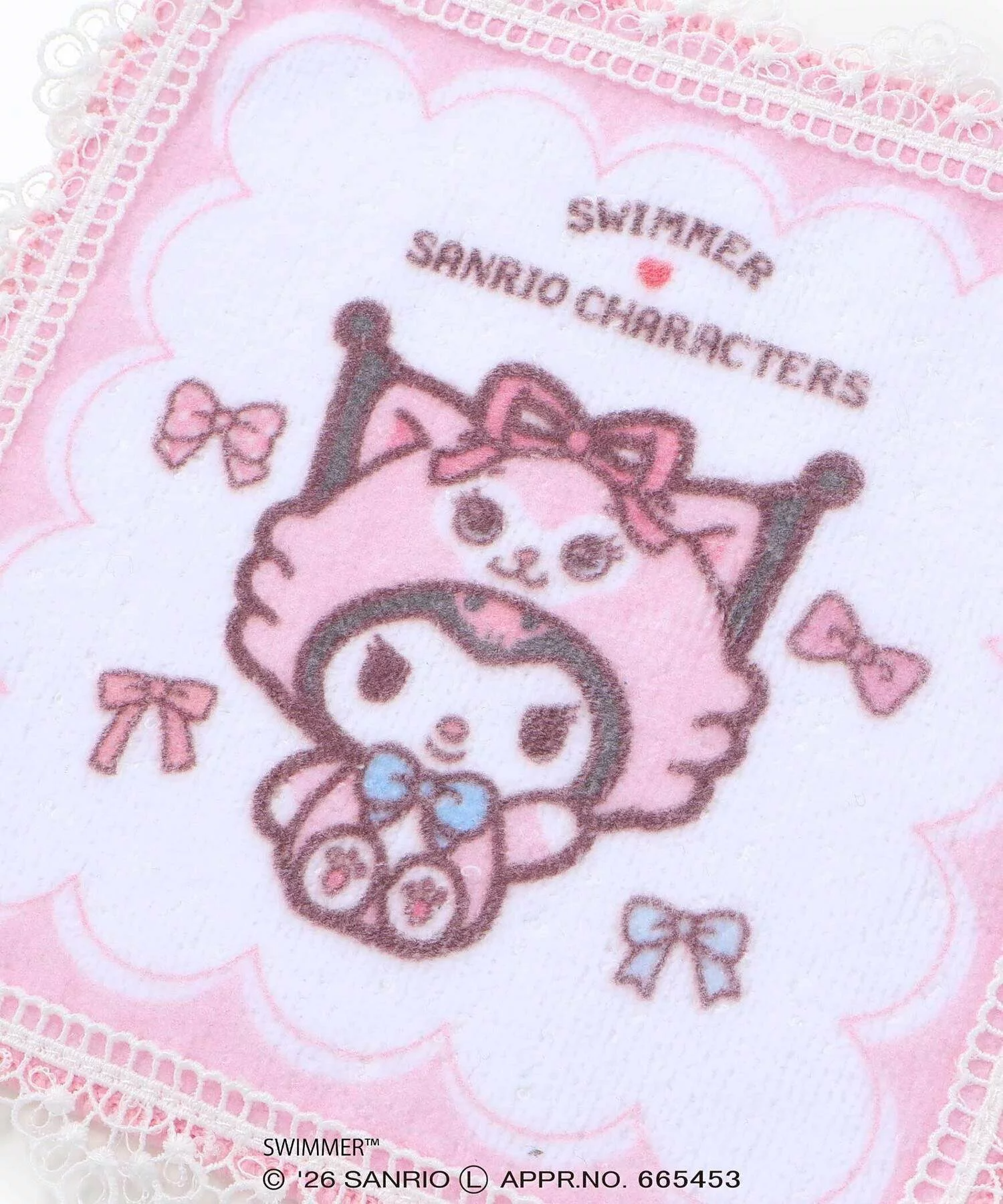 🆕【⭐訂購⭐】  日本直送🌀SWIMMER x #Sanrio 蕾絲邊小毛巾🌀[ELDD-0021][260503]