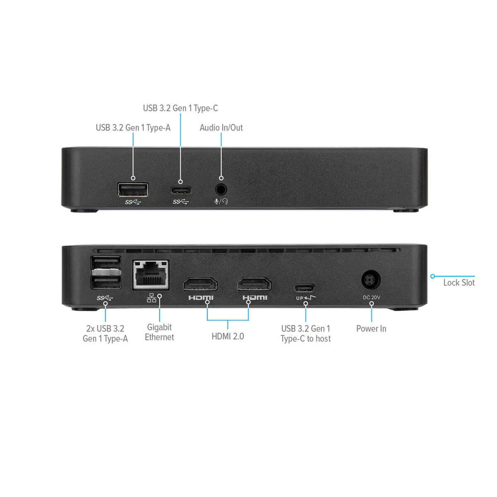 Targus Universal USB-C™️ DV4K Docking Station 多功能擴充埠 with 65W Power Delivery USB-C DisplayLink (Dock310)