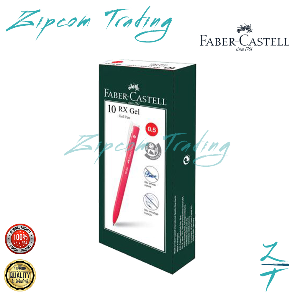 Faber Castell Rx Gel Pen (1 Box - 10pcs)