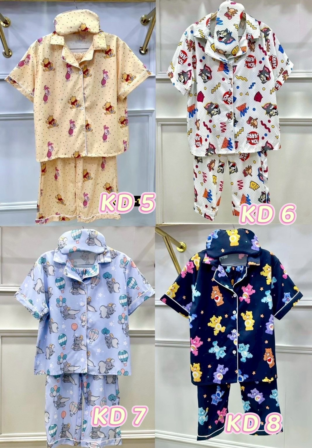 泰國真𢇃睡衣3-6歲No :KD1-KD60