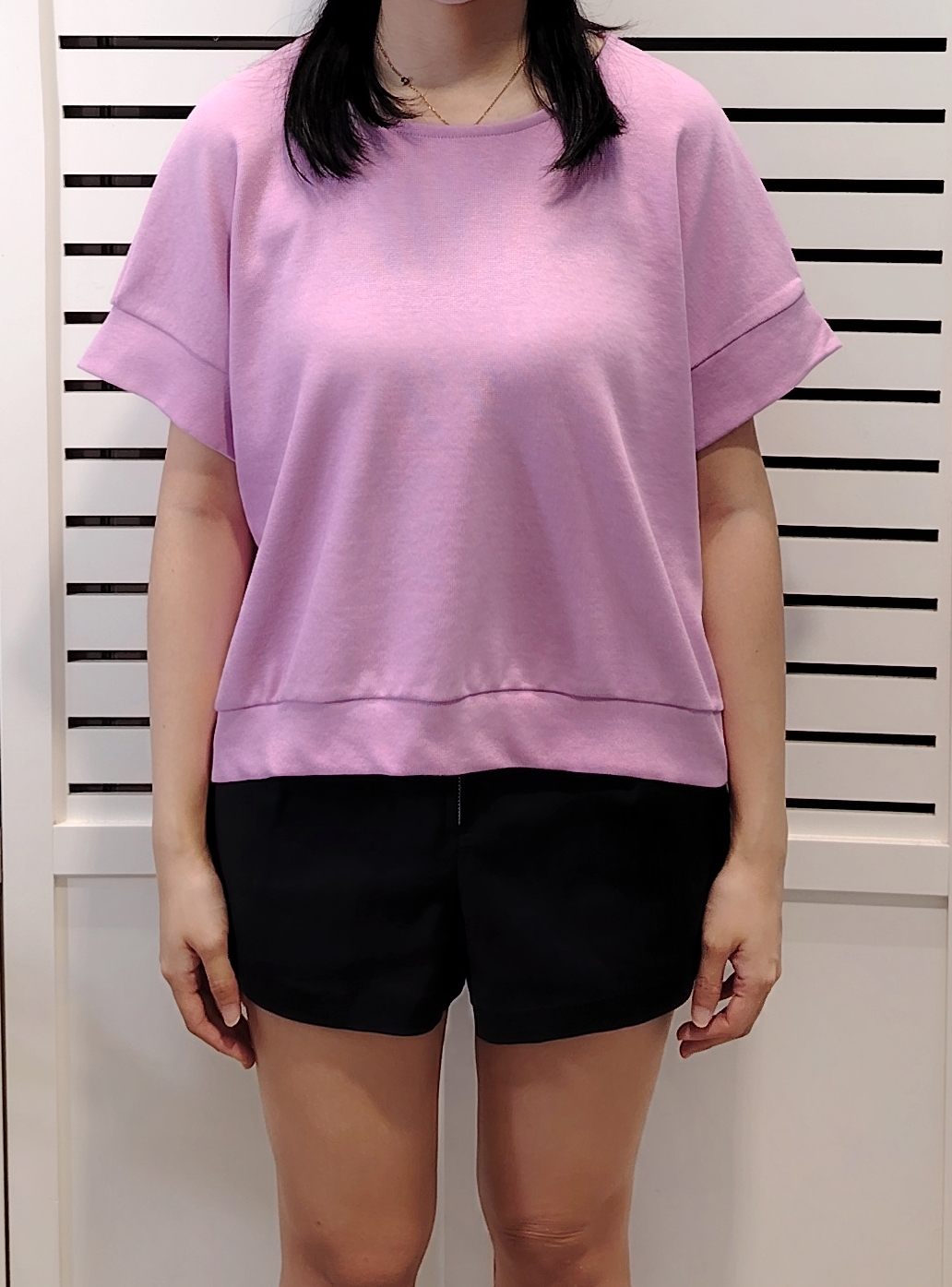 M5083 High Low Round Neck Oversize Tee