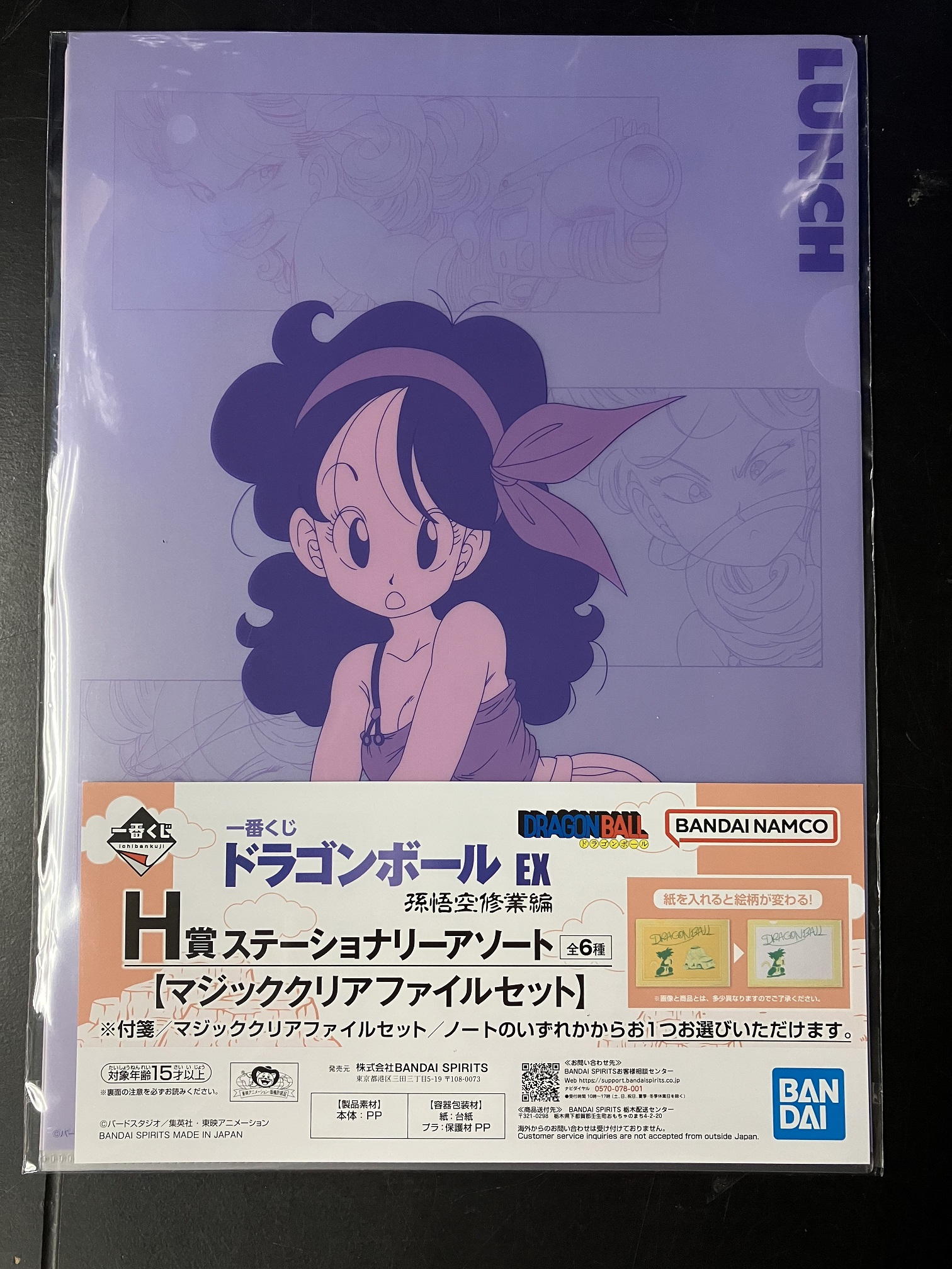 Dragonball 七龍珠 Dragonball  EX 孫悟空修業篇 一番賞 H賞 A4 File 文件套文件夾週邊文具 No.1 [平行進口] AA06386