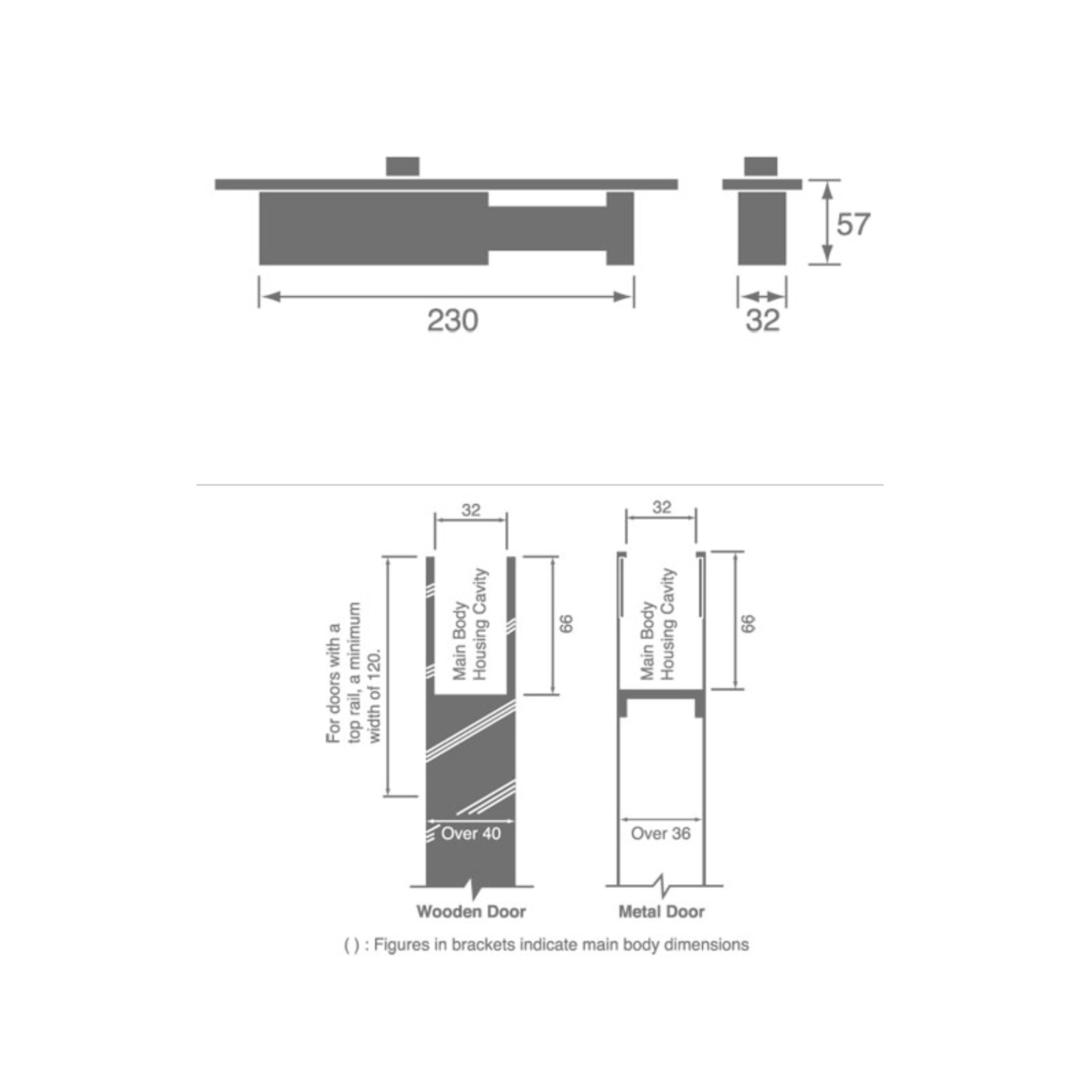 (停/不停) "BONCO" 邦高 CR-380系列 隱藏式 暗氣鼓 "BONCO" CR-380 Series Concealed Type Door Closer