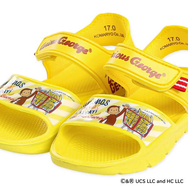 🇯🇵預訂 日本直送🇯🇵好奇的喬治圖案黃色涼鞋
