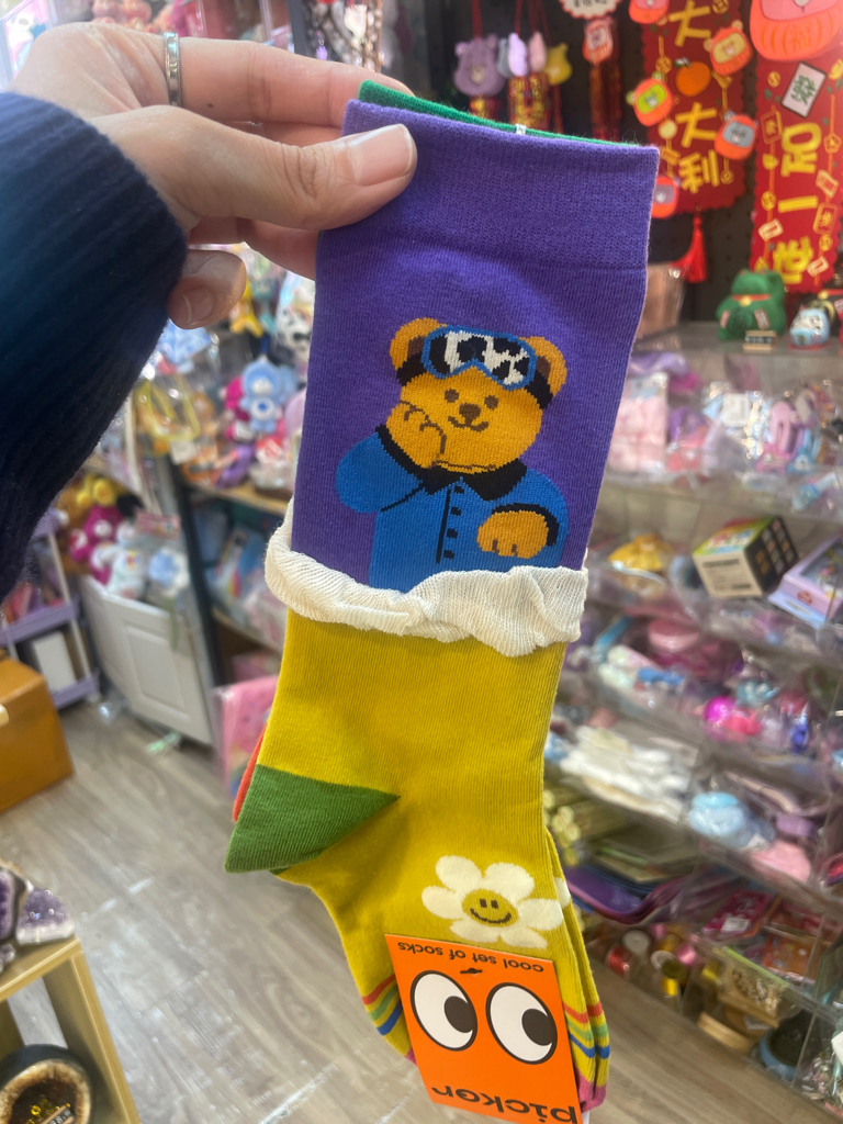 可愛卡通動物造型襪子