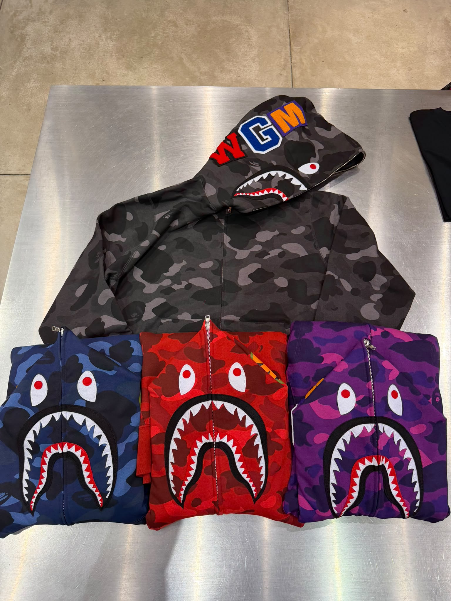 BAPE Color Camo Shark Full Zip Hoodie (X01115R)