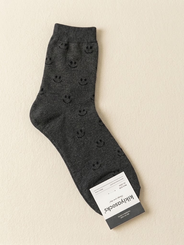 Korean Urban Smile Men's High Crew Socks