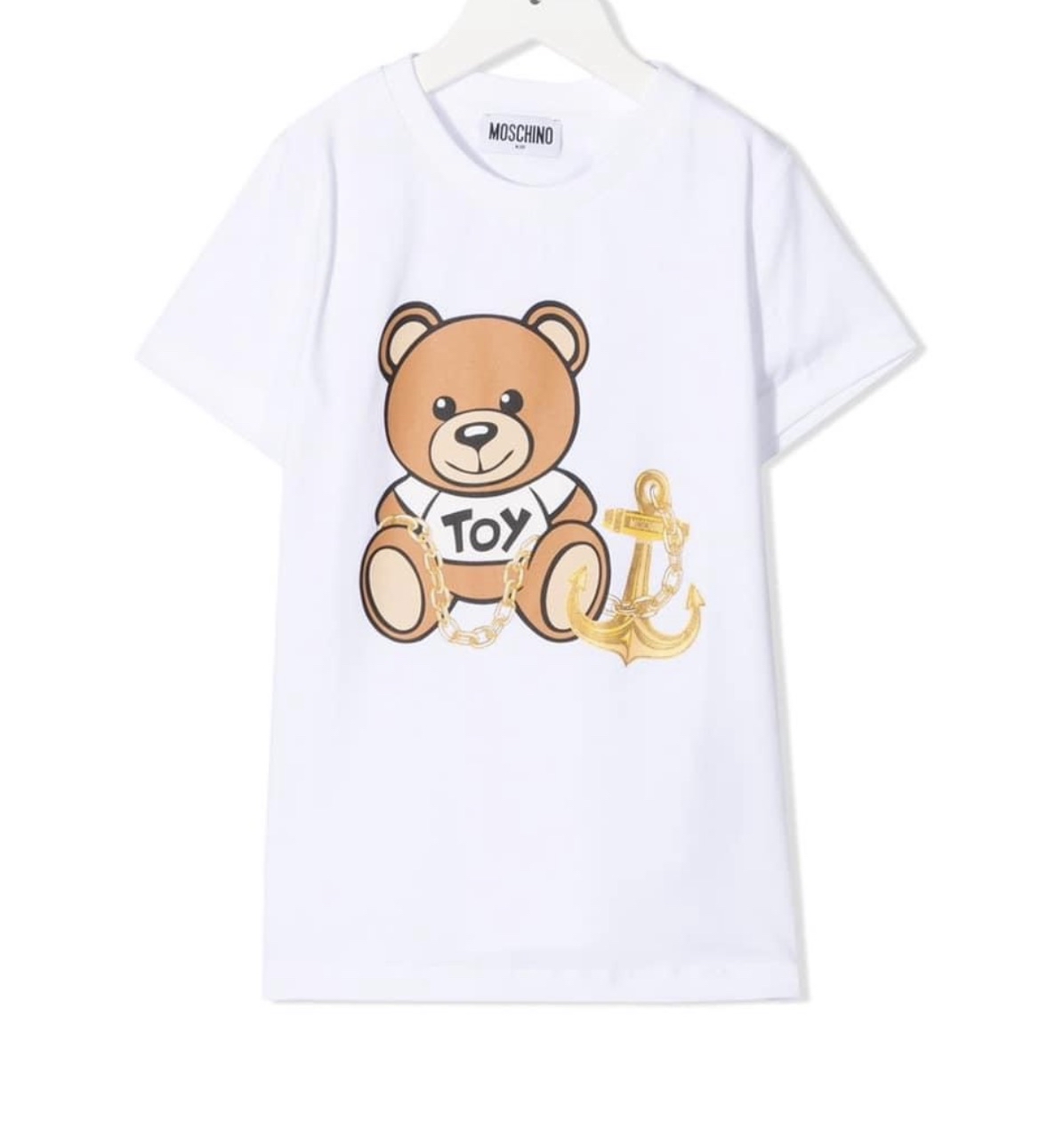 Moschino 熊仔船長白色Tee（童裝12碼）