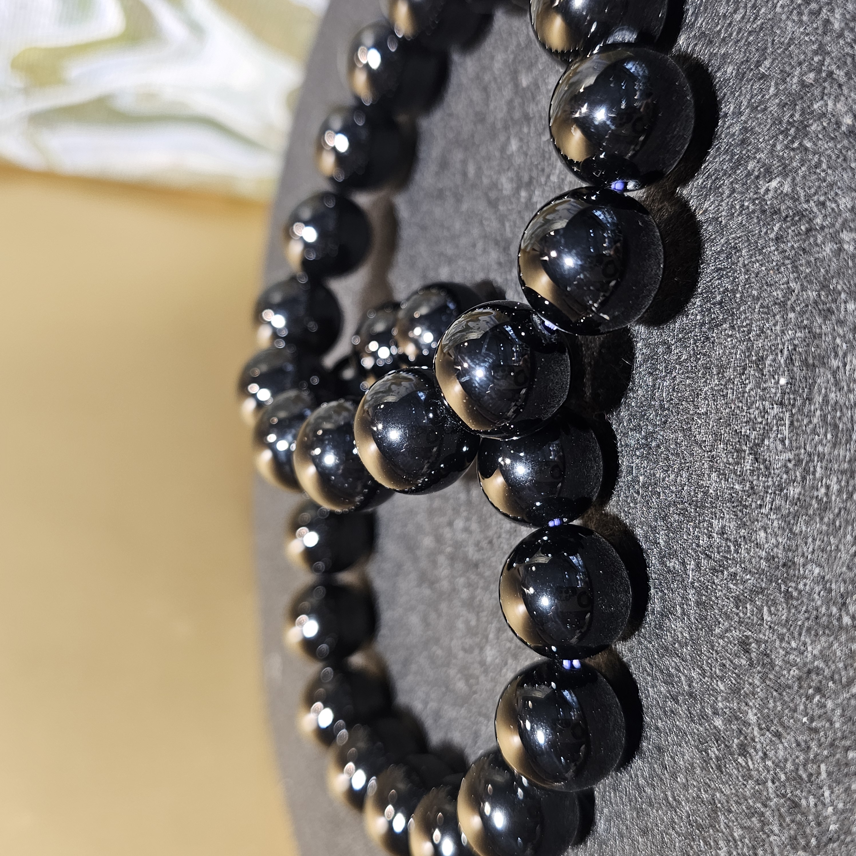 黑瑪瑙手串(Black Agate)