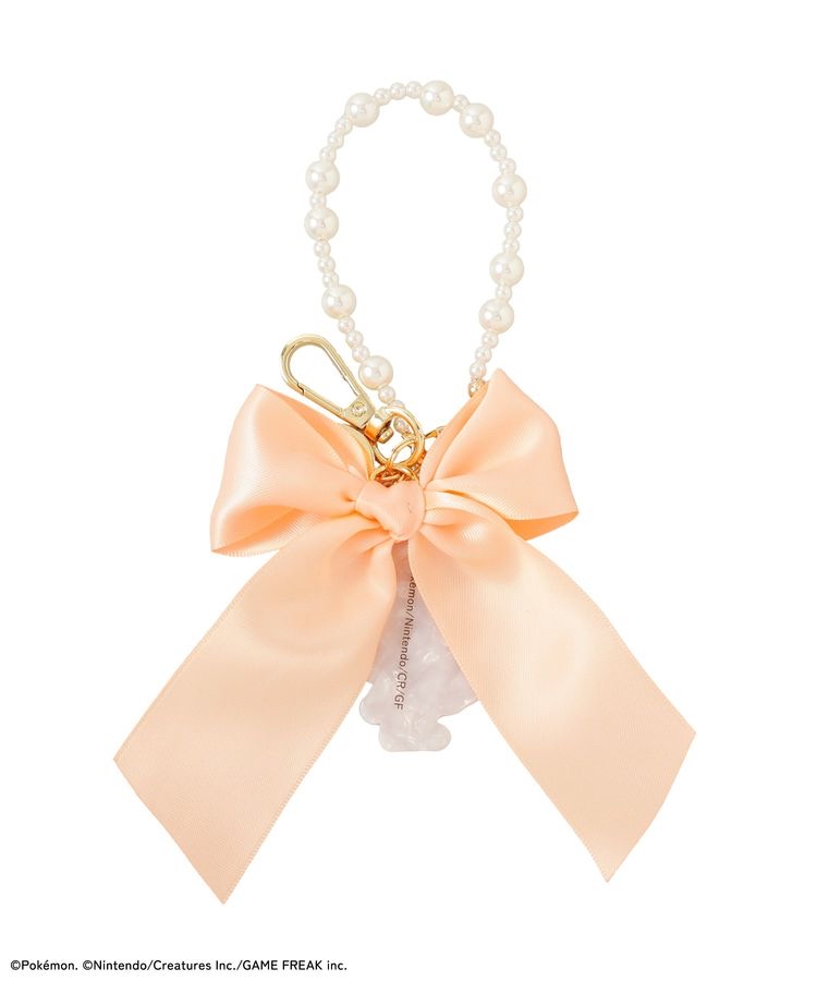 🎀【預訂】 PokePeace x Maison de FLEUR 絲帶掛飾 - Hibanny
