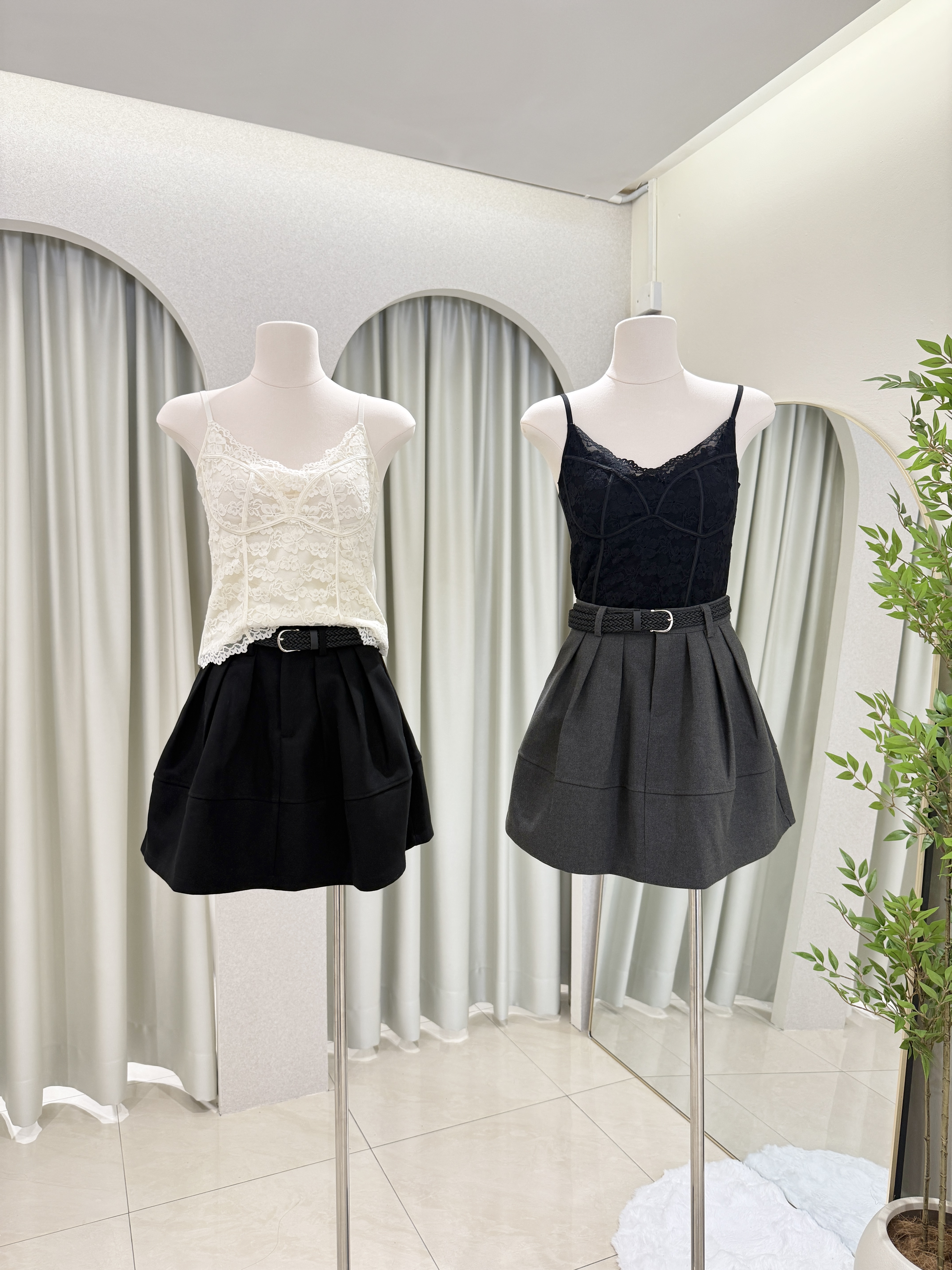 6890 爆款百搭高腰A字裙