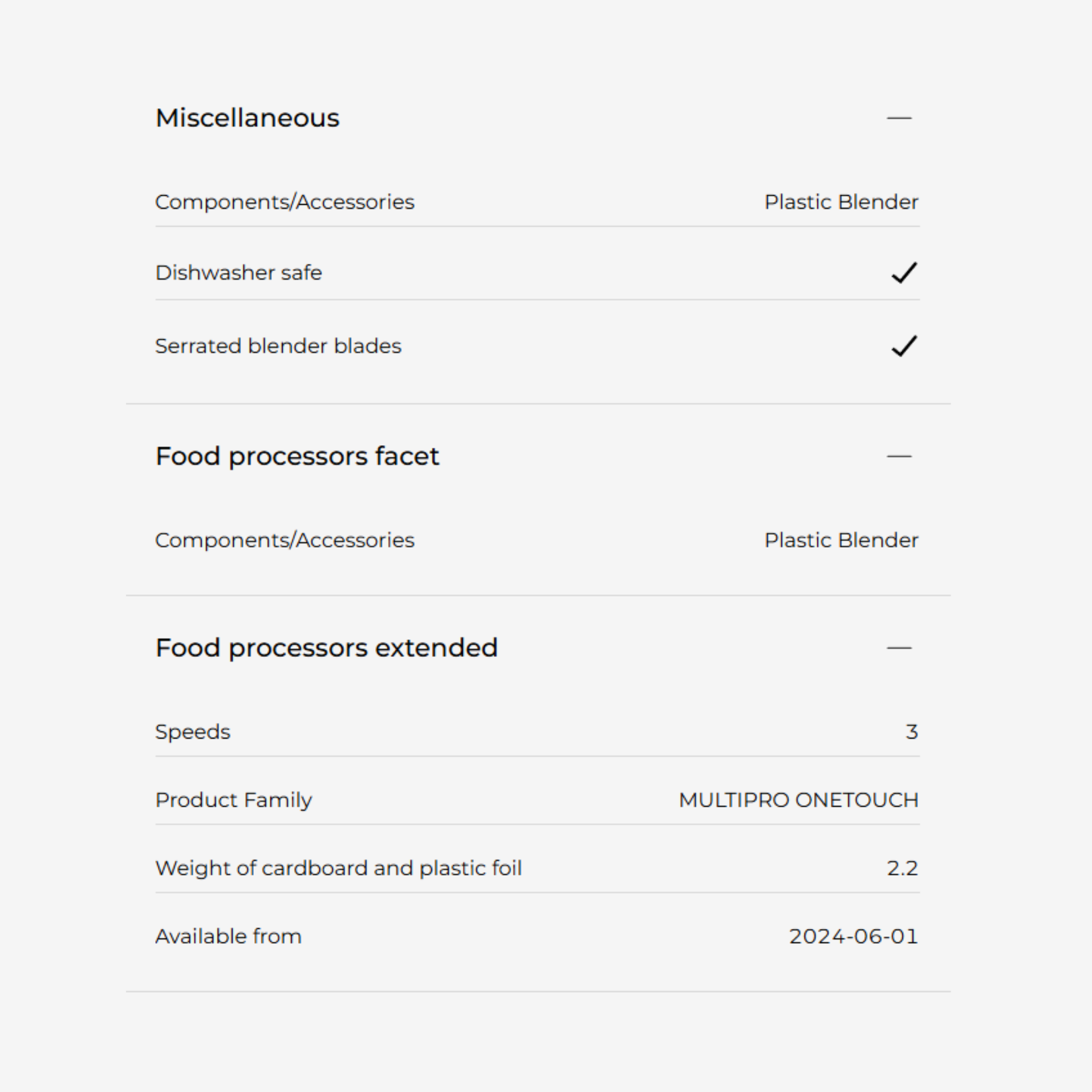 Kenwood 3L 1000W MultiPro OneTouch Food Processor (FDM73.850SS)