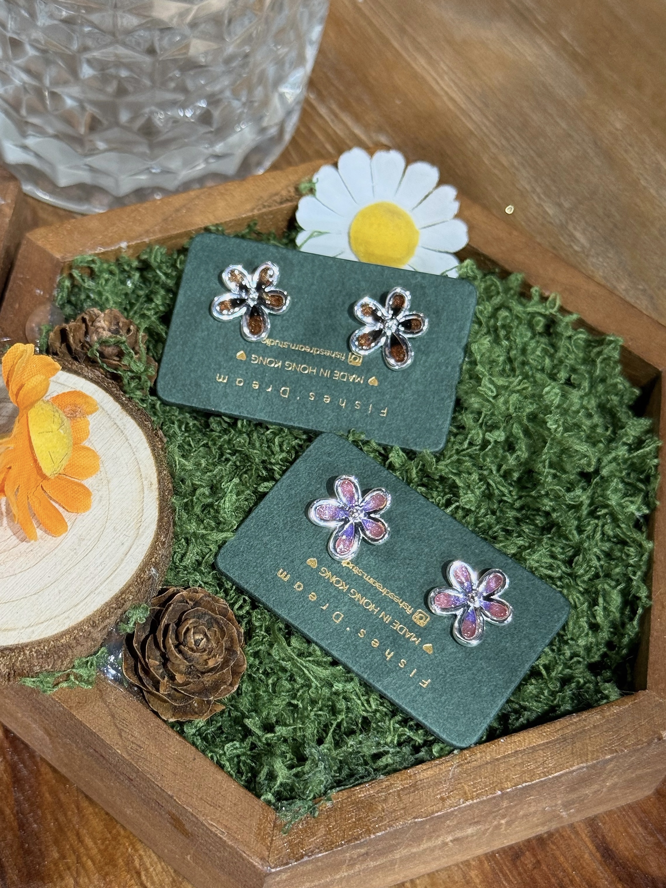 野花初開 Wildflower Stud Earrings | 耳釘款耳環