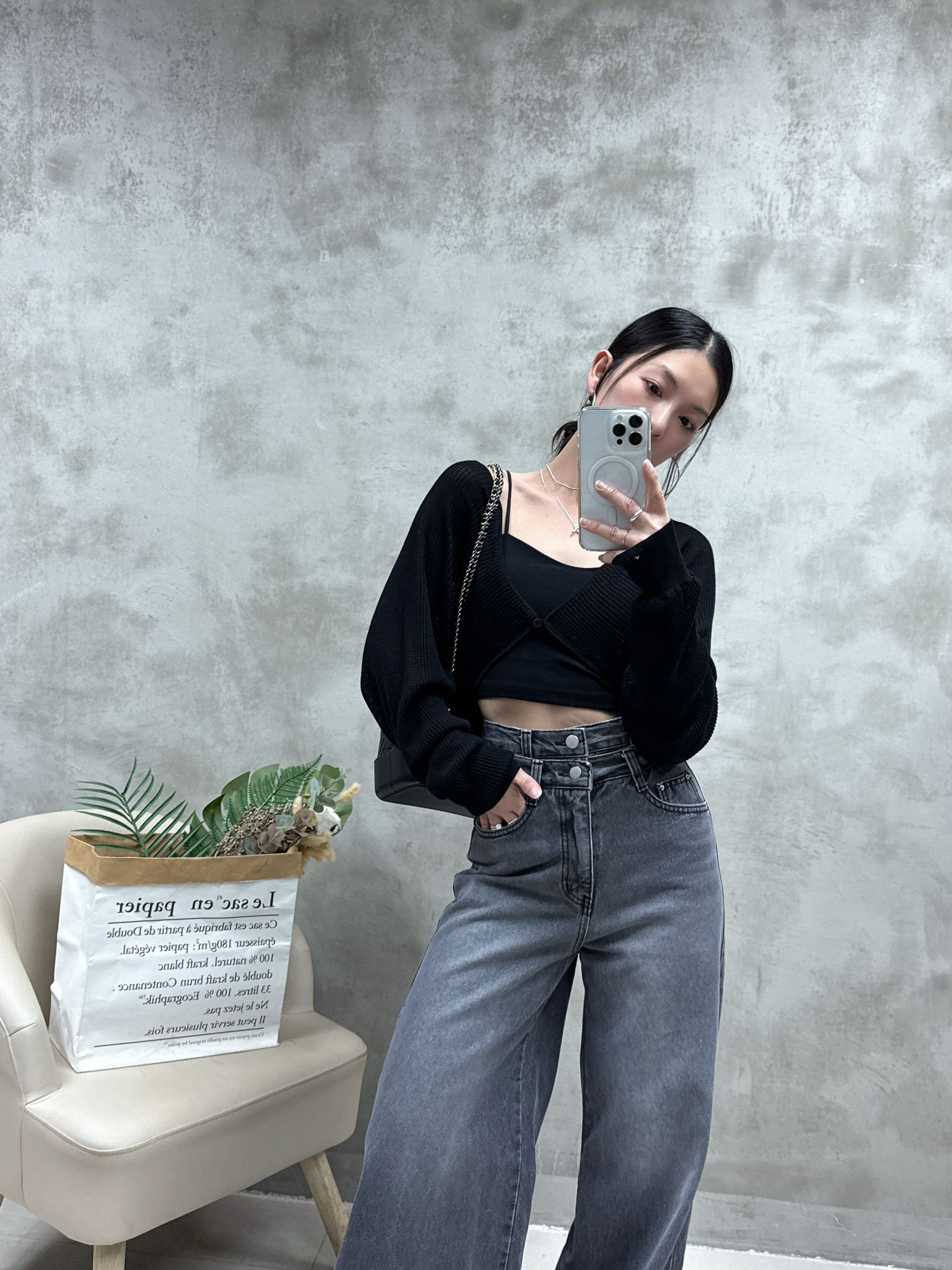 型領幼帶暗紋Bra top