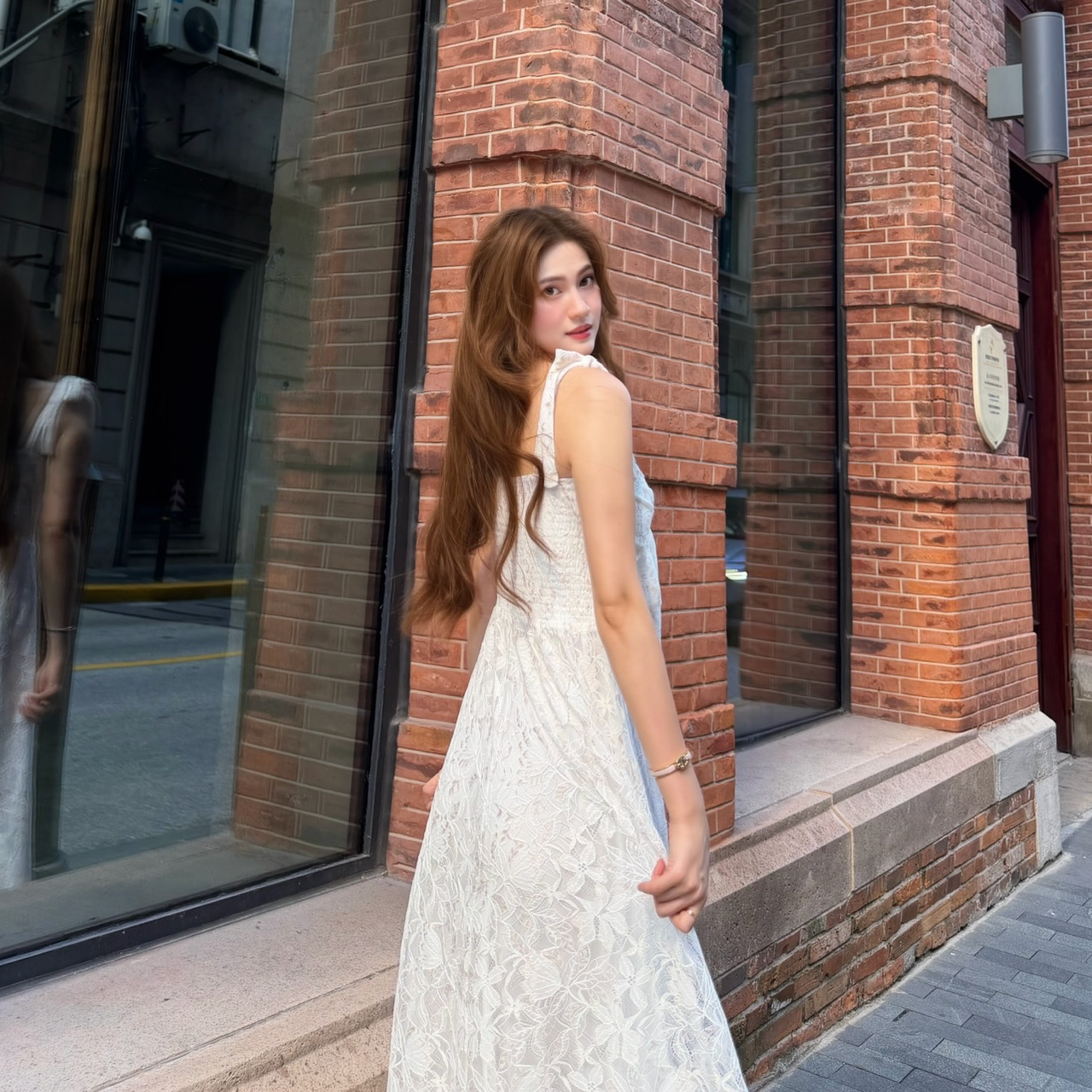 #HANNA-made# Rose Gold Reverie Lace Dress