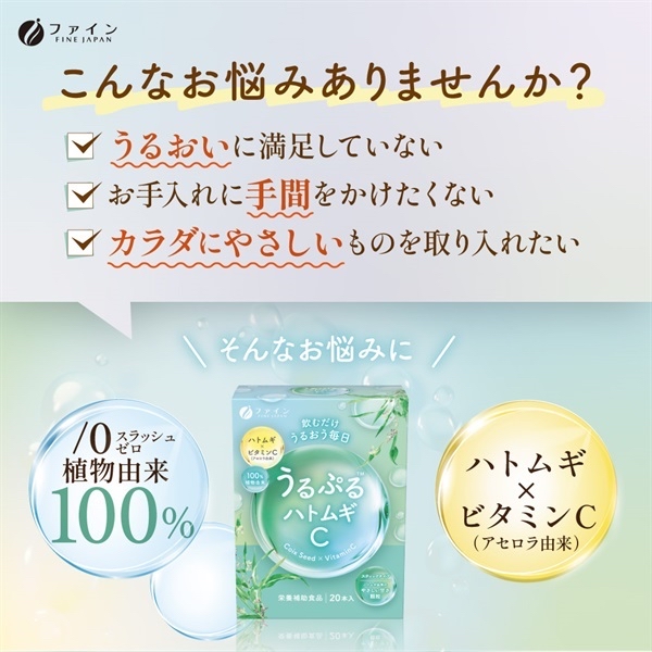 日本直送 水潤透明肌TM薏仁維生素C, 44克 (2.2克×20條)