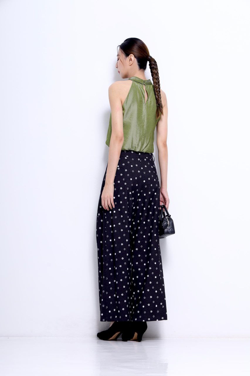 星星图案宽脚裤 1603