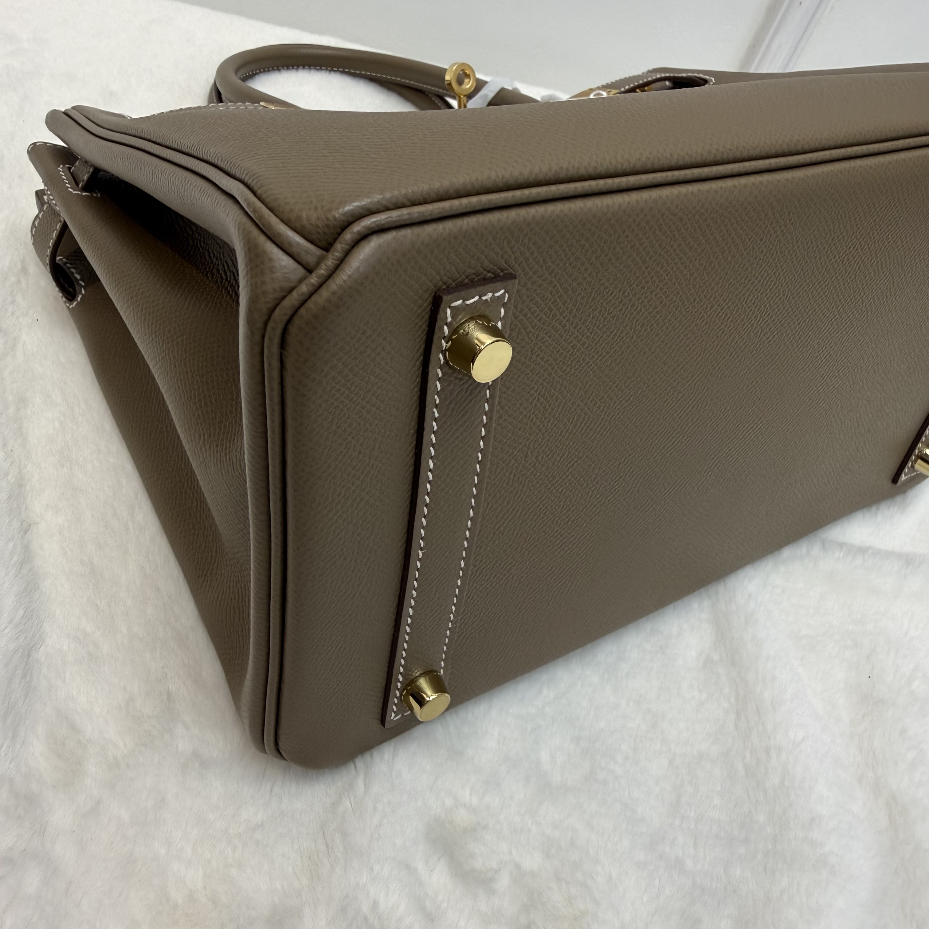 Full set Hermes Birkin 30 大象灰 金扣 Y刻 閒置新