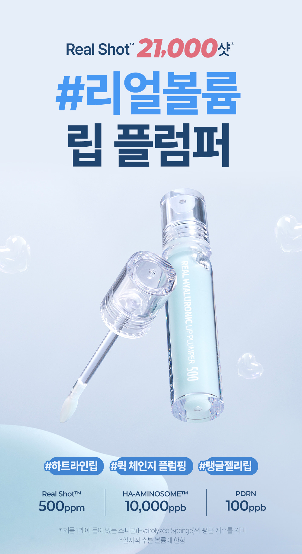 韓國WELLAGE REAL HYALURONIC LIP PLUMPER 500 純玻尿酸微針豐唇精華 3.8ml