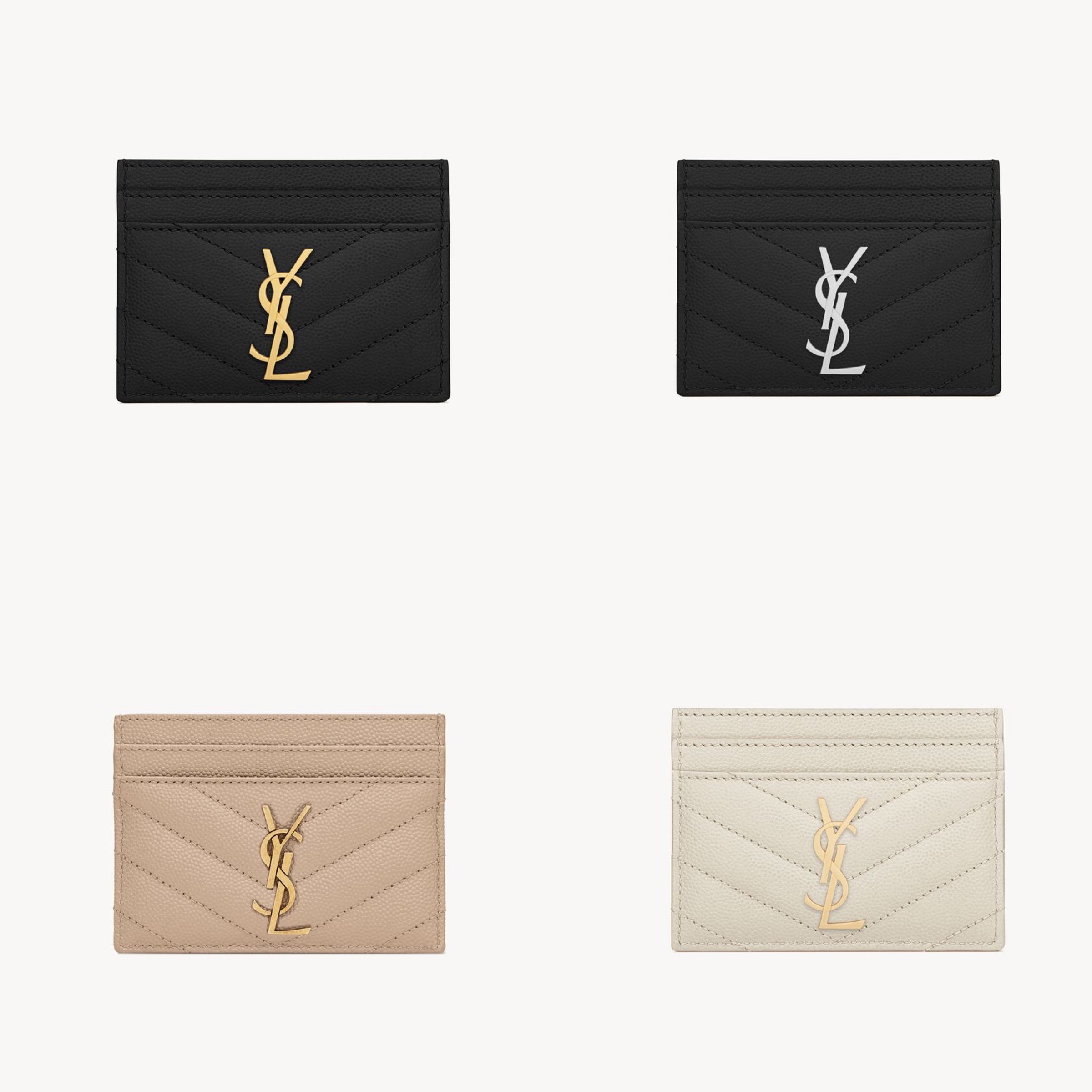 精選貨品優惠🩷訂貨🍒 Saint Laurent 雙面cardholder   經典魚子醬皮，襟用不易刮花喔~